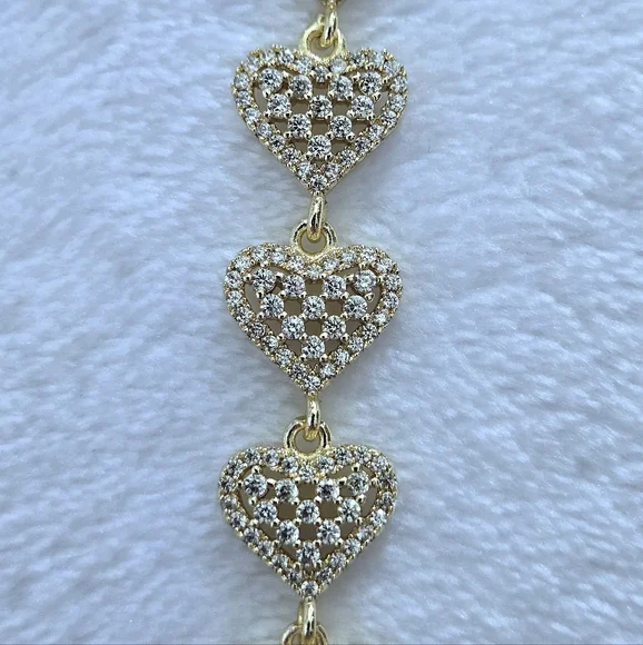 Gemelli👭 "Rebecca" Gold Hearts💛 Necklace - NWT - Picture 9 of 16